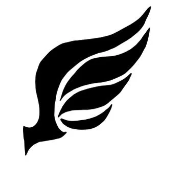 Wing concept for logo Stock Illustration