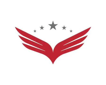 Wing Falcon Logo Template vector Stock-Illustration