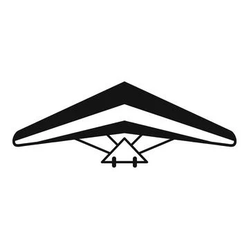 Wing hang glider icon simple vector. Para air 스톡 일러스트