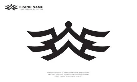 Wing home logo Stock Illustration