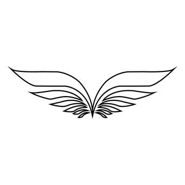 Wing icon Stock Illustration