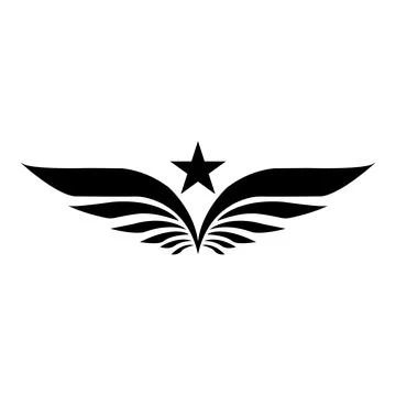 Wing icon Illustrazione stock