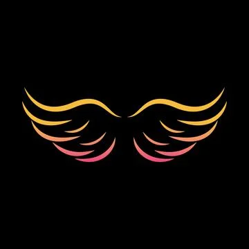 Wing illustration design Illustrazione stock