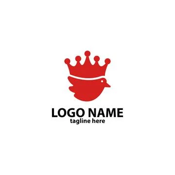 Wing king logo design vector Illustrazione stock