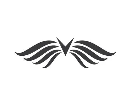 Wing logo symbol icon vector illustration Stock Illustration