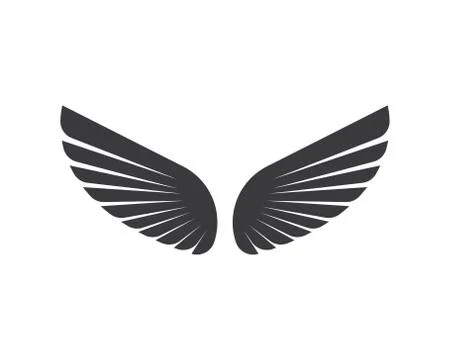 Wing logo symbol icon vector illustration Stock Illustration
