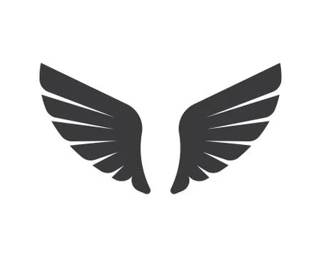 Wing logo symbol icon vector illustration Stock Illustration