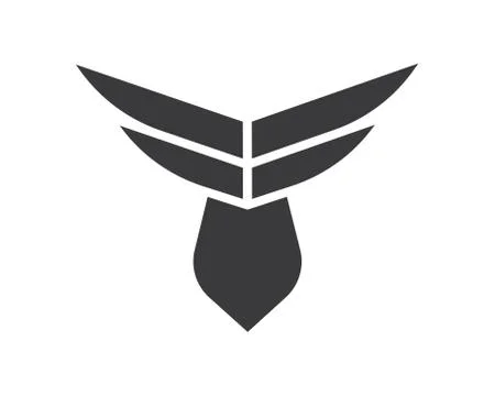 Wing logo symbol icon vector illustration Illustrazione stock