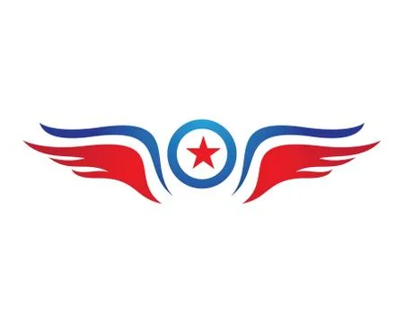 Wing logo symbol Stock Illustration