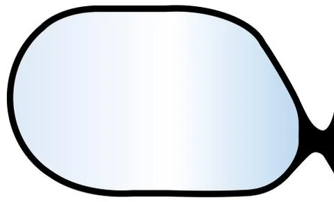 Wing mirror Stock Illustration