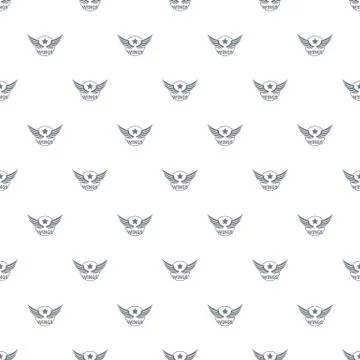 Wing pattern seamless Illustrazione stock