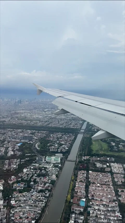 Wing of plane Stock Footage 297846164