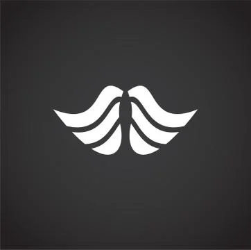 Wing related icon on background for graphic and web design. Creative Stock Illustration