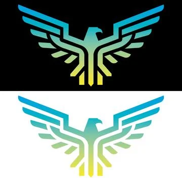 Wing Shield Strong Protection Guard Logo Vector Template Design Stock Illustration