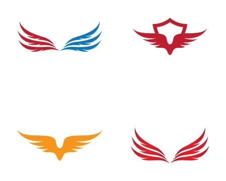 Wing symbol illustration Stock Illustration