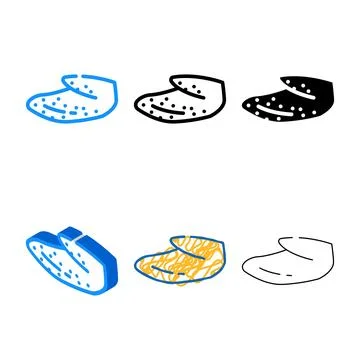 Wing tip color icon vector stylized Stock Illustration