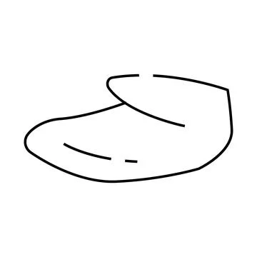 Wing tip line icon vector illustration Illustrazione stock