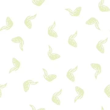 Wing with two phalanges glyph vector seamless pattern Stock Illustration