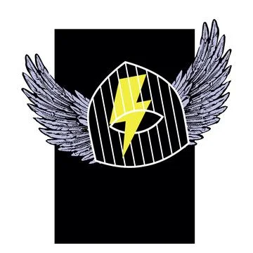Winged cage Illustrazione stock