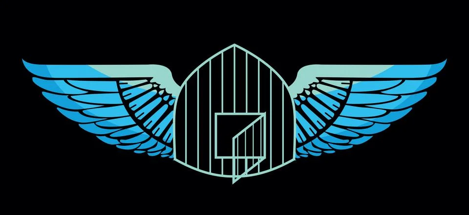 Winged cage Stock Illustration