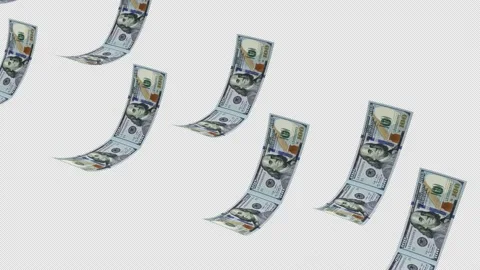 Winged Dollars Stock Footage 168576201