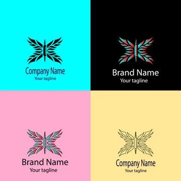 Winged Evolution Emblem logo Stock Illustration