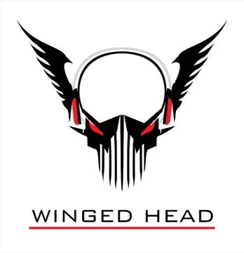 Winged head Stock Illustration