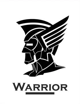 Winged head Knight Stock Illustration