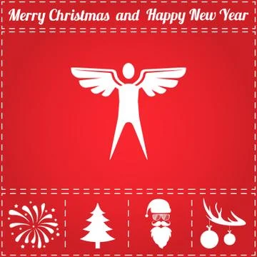 Winged Icon Vector Stock Illustration