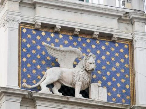 Winged lion on St Marks 2017 Stock Photos