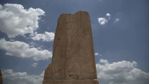 Winged man of pasargad Video stock 160948015