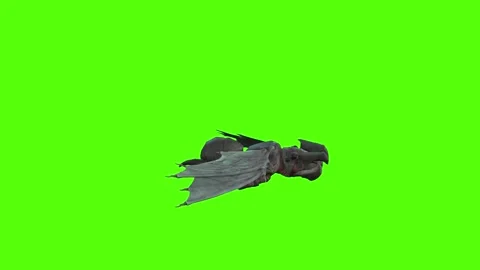 Winged Monster Death Hitting Ground Green Screen Animation 4k Rendering 動画素材 270390711