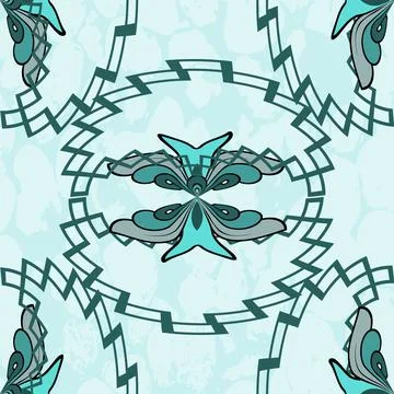 Winged ornament Stock Illustration