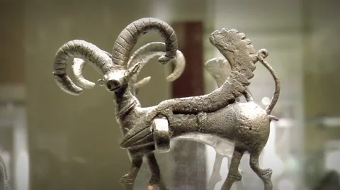 Winged ram ornament Video stock 50770354