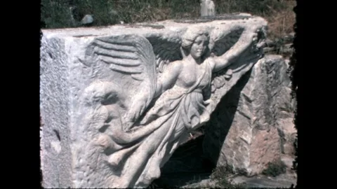 Winged Sculpture Stock Footage 277585251