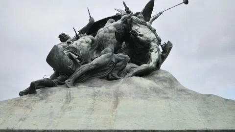 Winged Victory monument in Monza Stock Footage 192318532