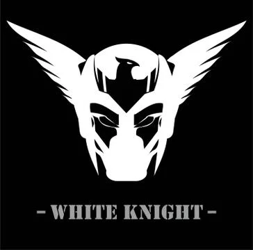Winged White Mask Stock Illustration