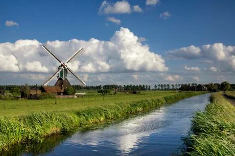 The Wingerdse windmill Stock Photos