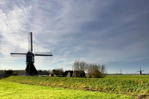 The Wingerdse windmill Stock Photos