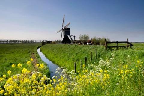 The Wingerdse windmill Stock Photos