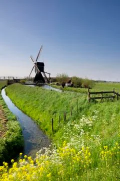 The Wingerdse windmill Stock Photos