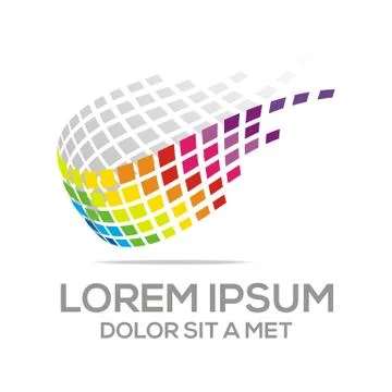 Wings abstract logo business development vector Stock Illustration