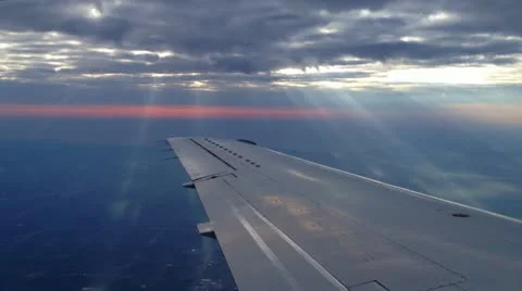 Wings and Sunrays Video stock 10957224