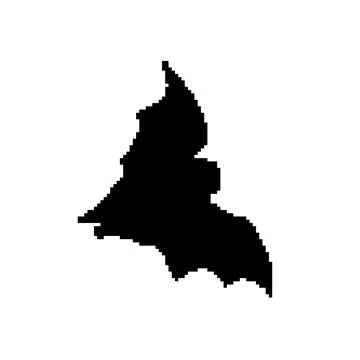 Wings bat halloween pixel art vector illustration 库存插图