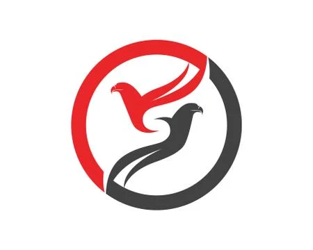 Wings bird sign abstract template icons app Stock Illustration
