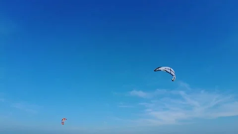 Wings in the blue sky Stock Footage 148516640