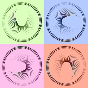 Wings in the circle Stock Illustration