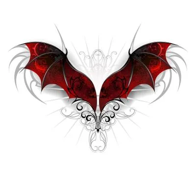 Wings of dragon Stock Illustration