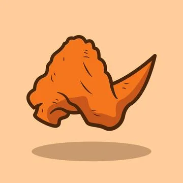 Wings Fried Chicken Stock Illustration
