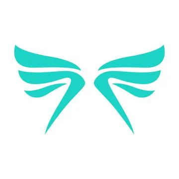 Wings icon creative design. Stock Illustration